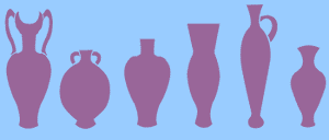 Vase border stencil