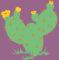 Cactus stencil