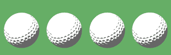 Golf ball border stencil