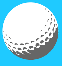 Large golf ball stencil B