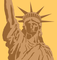 Statue of Liberty stencil (Large)
