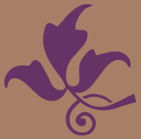 Victorian flower stencil C