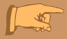 Pointing hand stencil
