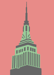 Empire State building stencil 2 overlays