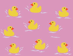 Baby ducks stencil