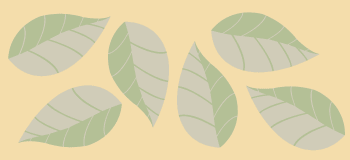 Leaf border stencil