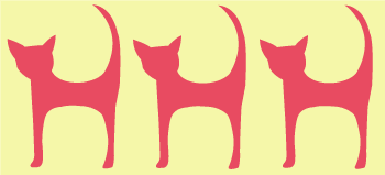 Cat border stencil B