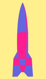 V2 rocket stencil