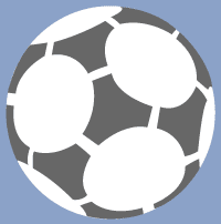 Soccer ball stencil B