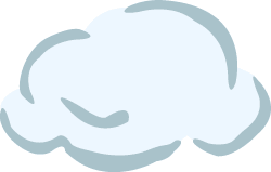 Medium Cloud stencil