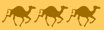 Running camel border stencil in a unique and original design. – Stencil ...