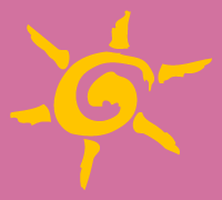 Large sun stencil