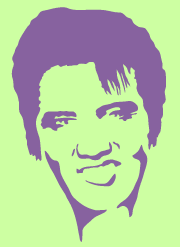 Elvis Presley stencil