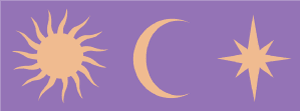 Sun-Moon-Star border stencil