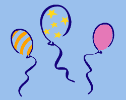 Balloons stencil