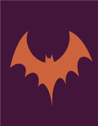 Large bat stencil