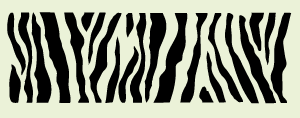 Zebra border stencil