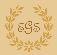 Garland Stencil with Monogram (3 letters)