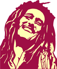 Bob Marley stencil