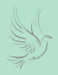 Flying dove stencil