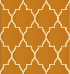 Moroccan tile damask stencil