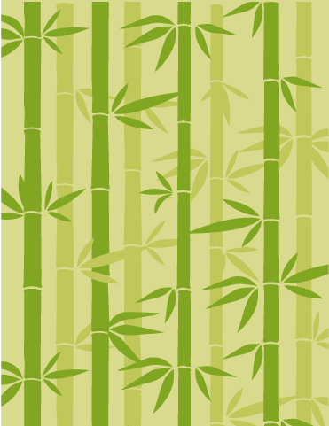 Bamboo wallcover stencil