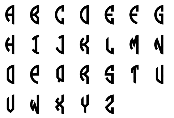 Circle Monogram Stencil (2 letters)