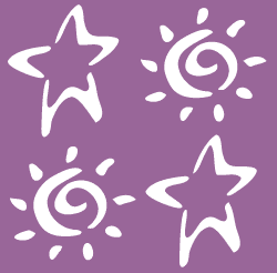 Star and Sun stencil