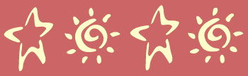 Star and Sun stencil border