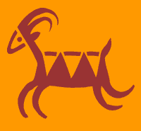 Indigenous animal stencil