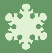 Snowflake stencil B