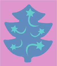 Holiday tree stencil