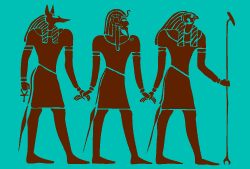 Egyptian gods stencil (7.5 x 10")