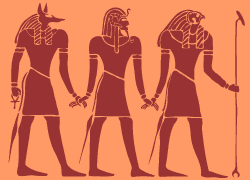 Egyptian gods stencil (14x19")