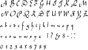 1 Corsiva Script Letter Stencil Calligraphy Stencils Alphabet reusable  Crafts & Font Stencils for Painting S1_ALPH_CO_19 Stencil1 -  Singapore