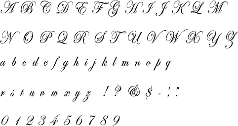 Script Intials Script Letters Of The Alphabet
