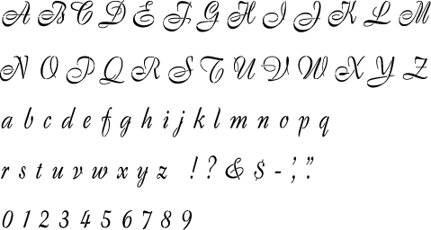 Francine Alphabet Stencil