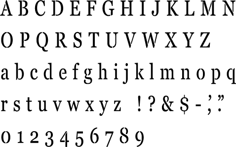 Georgia Alphabet Stencil