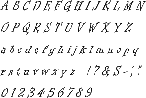 Roman Informal Letters Informal Roman complete alphabet letter and number stencil. – Stencil ...
