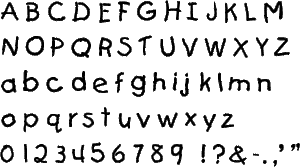 Kids Alphabet Stencil