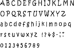 Kristen Alphabet Stencil