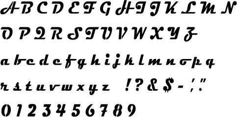Magneto Alphabet Stencil