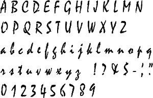 Mistral Alphabet Stencil