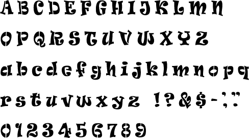 Alphabet Ravie Font 2 Inch Stencil By Linleys Designs