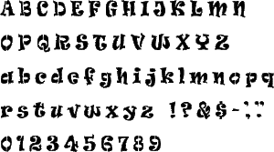 Ravie Alphabet Stencil