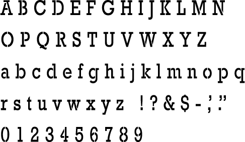 Rowell Lettering Rockwell Font
