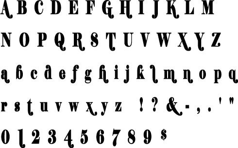Shifty Chica complete alphabet letter and number stencil. – Stencil Planet