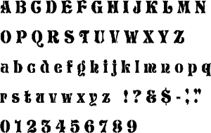 Storybook Alphabet Stencil