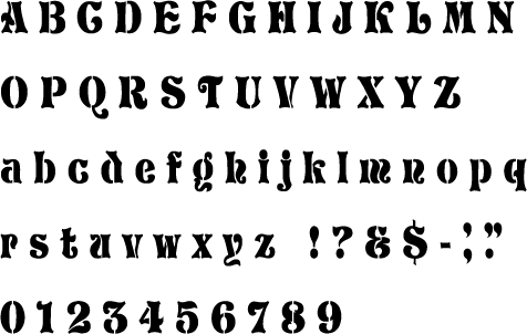 Storybook Alphabet Stencil