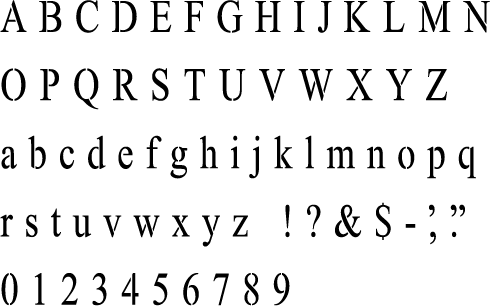 Roman Alphabet Stencil, 6 x 6 - FLAX art & design